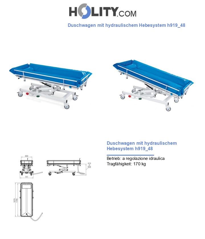 Duschwagen mit hydraulischem Hebesystem h919_48