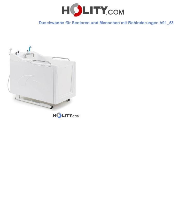 Duschwanne für Senioren und Menschen mit Behinderungen h91_53