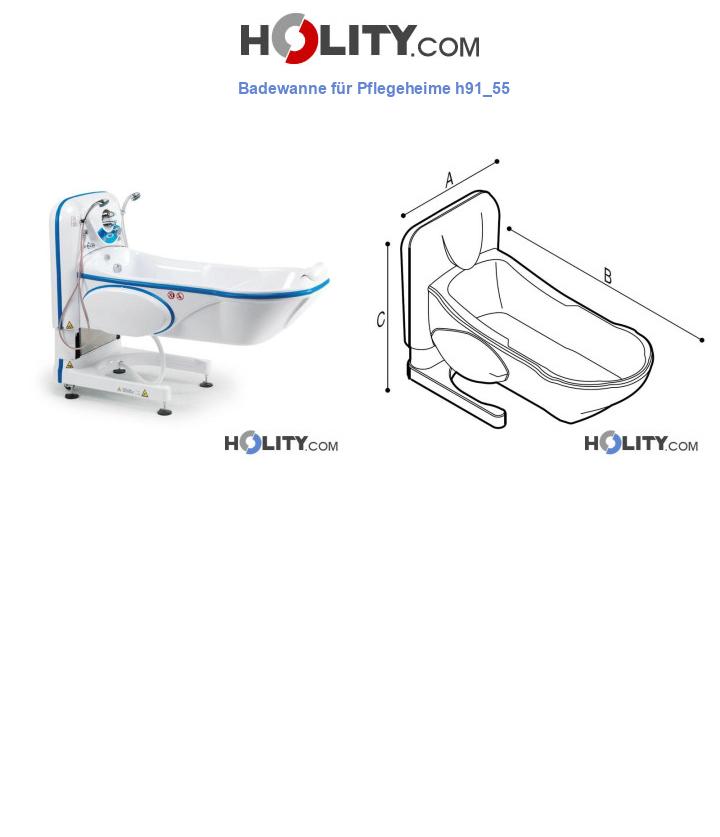 Badewanne für Pflegeheime h91_55