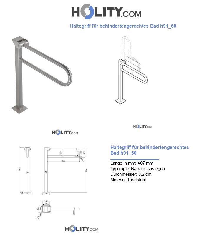 Haltegriff für behindertengerechtes Bad h91_60