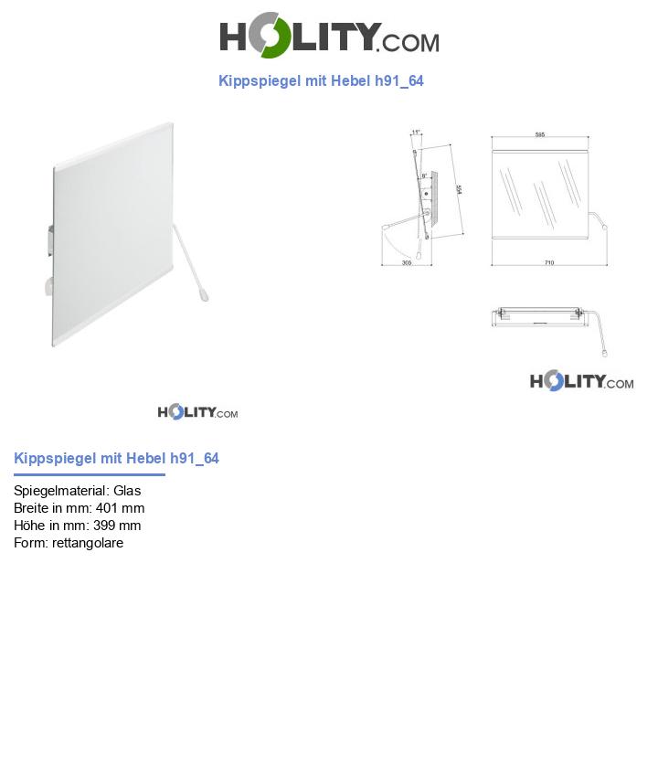 Kippspiegel mit Hebel h91_64