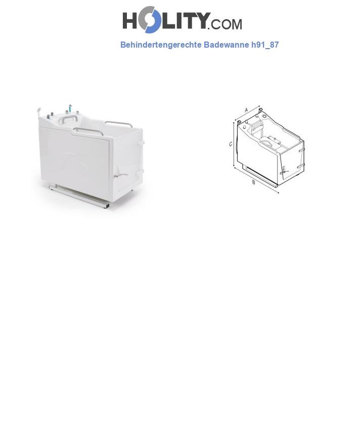 Behindertengerechte Badewanne h91_87