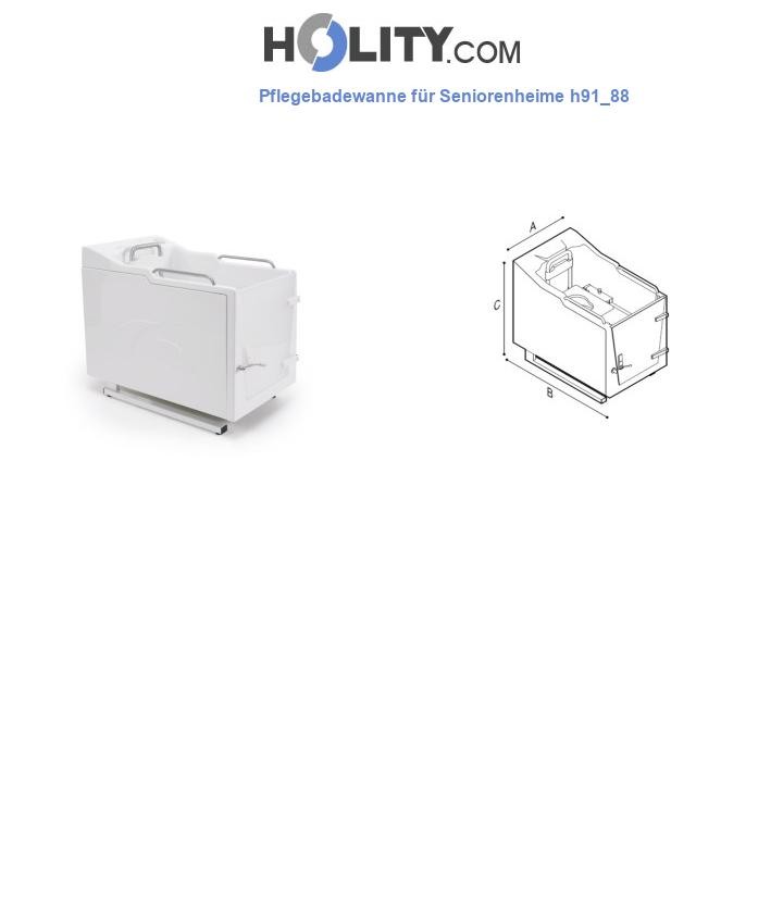 Pflegebadewanne für Seniorenheime h91_88