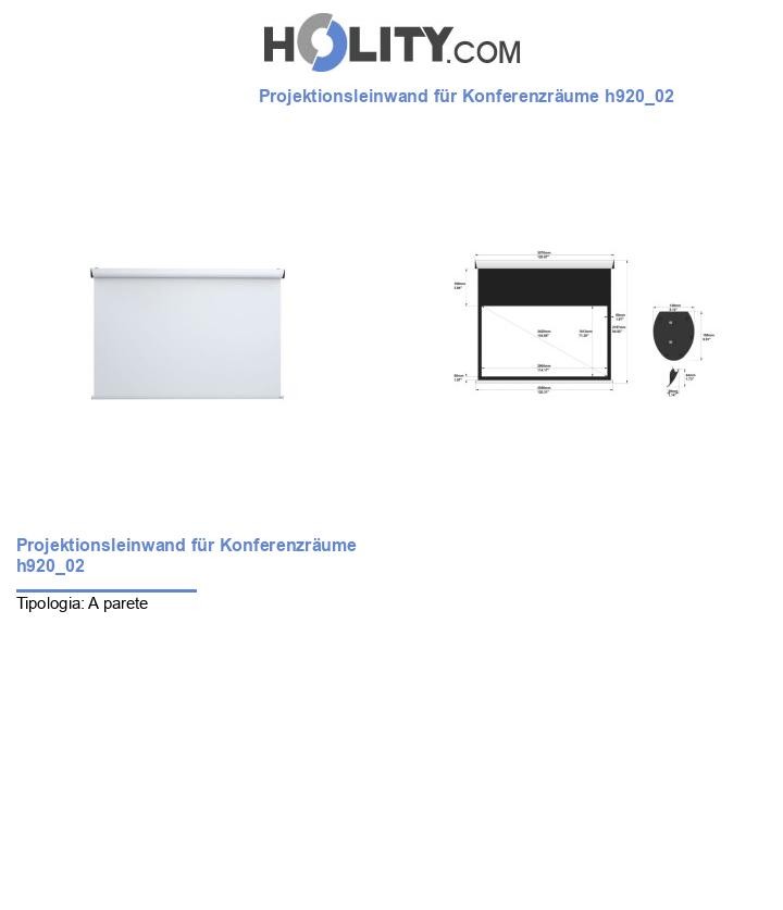 Projektionsleinwand für Konferenzräume h920_02