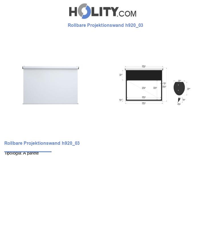 Rollbare Projektionswand h920_03