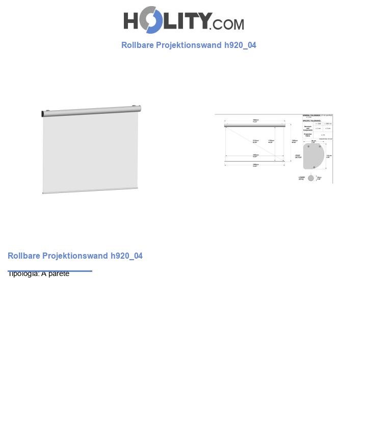 Rollbare Projektionswand h920_04