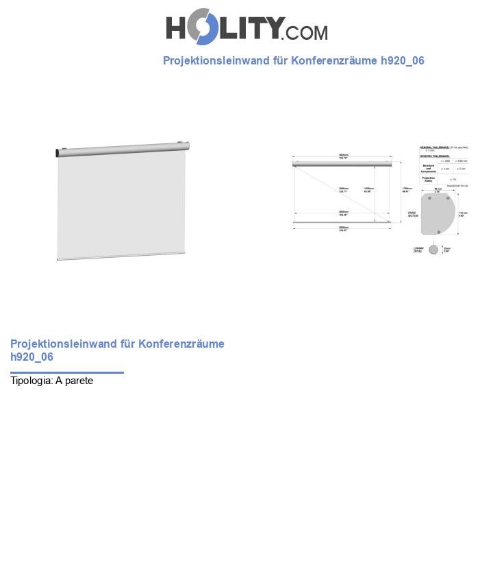 Projektionsleinwand für Konferenzräume h920_06