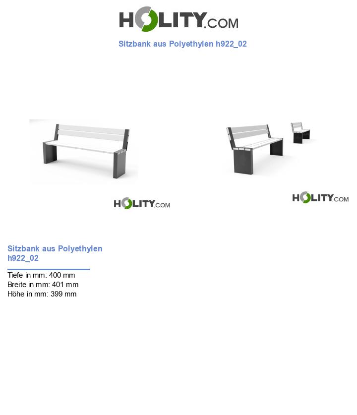 Sitzbank aus Polyethylen h922_02