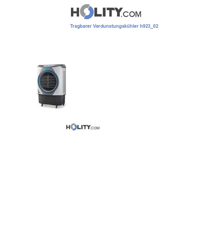 Tragbarer Verdunstungskühler h923_02