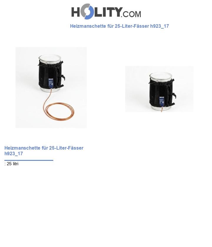 Heizmanschette für 25-Liter-Fässer h923_17