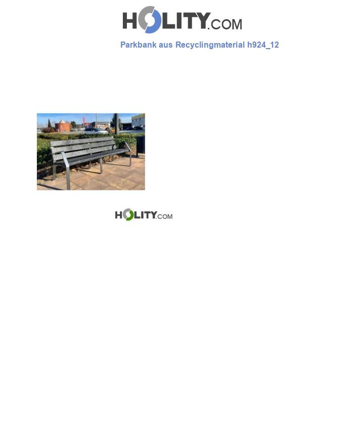 Parkbank aus Recyclingmaterial h924_12