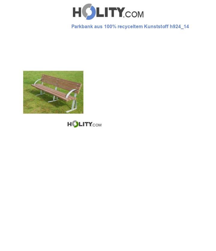Parkbank aus 100% recyceltem Kunststoff h924_14
