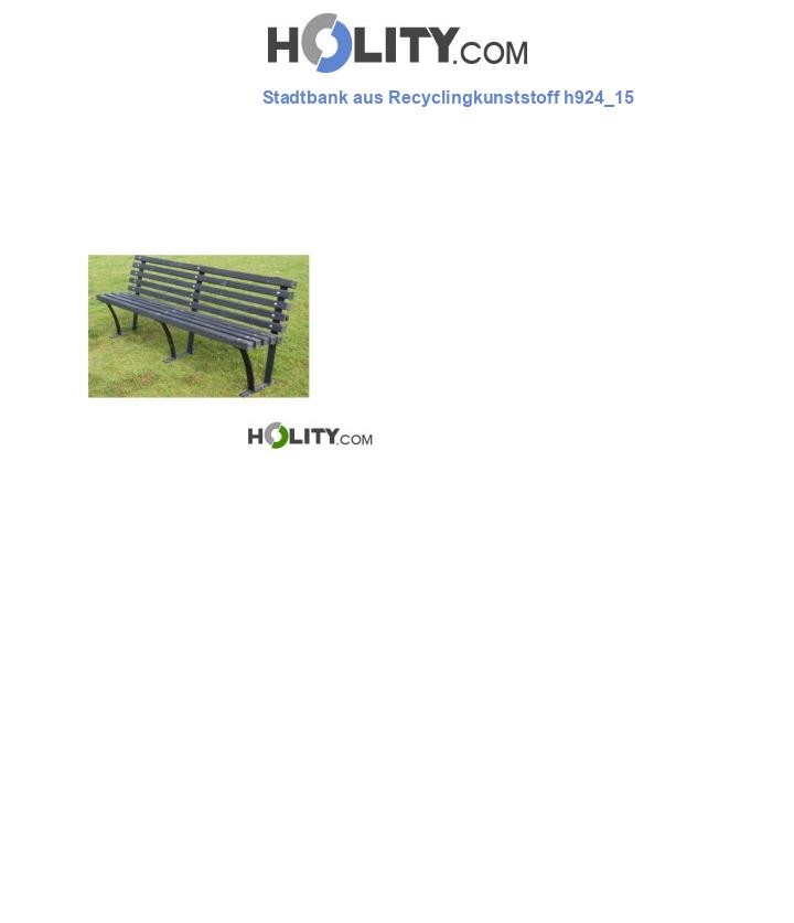 Stadtbank aus Recyclingkunststoff h924_15