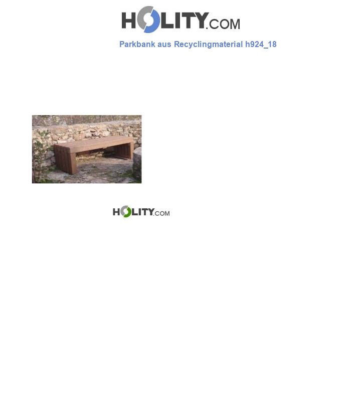 Parkbank aus Recyclingmaterial h924_18