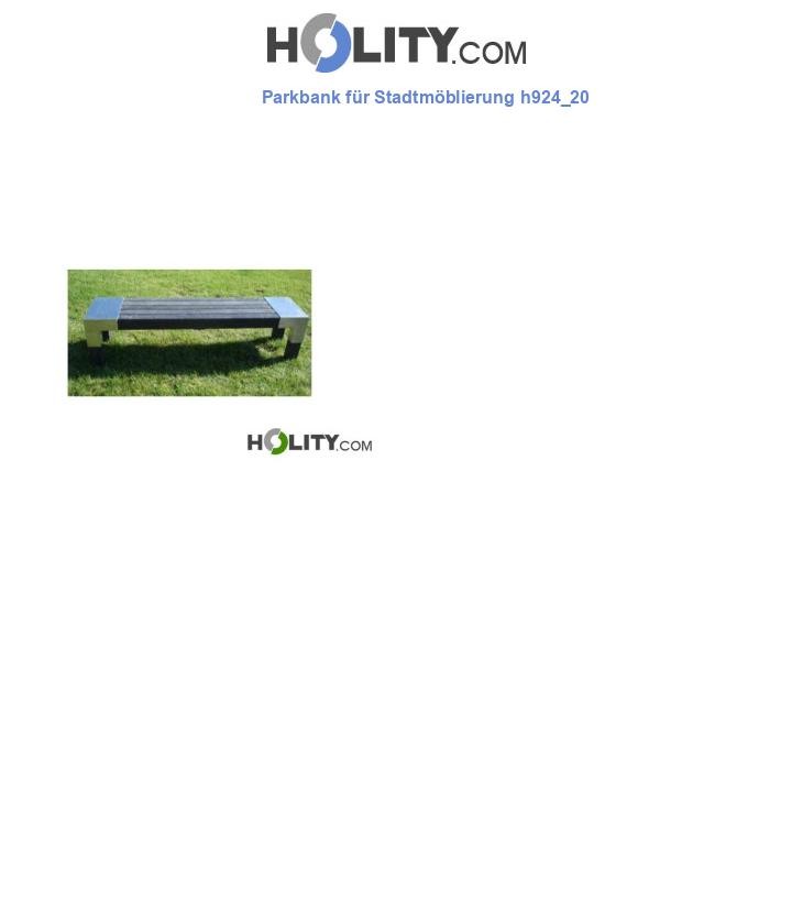 Parkbank für Stadtmöblierung h924_20