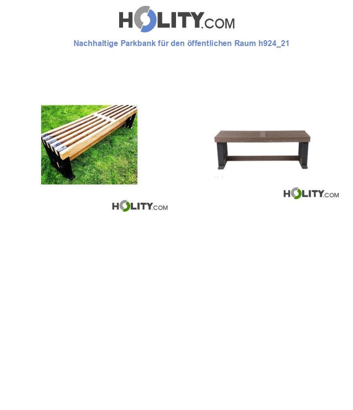 Nachhaltige Parkbank für den öffentlichen Raum h924_21