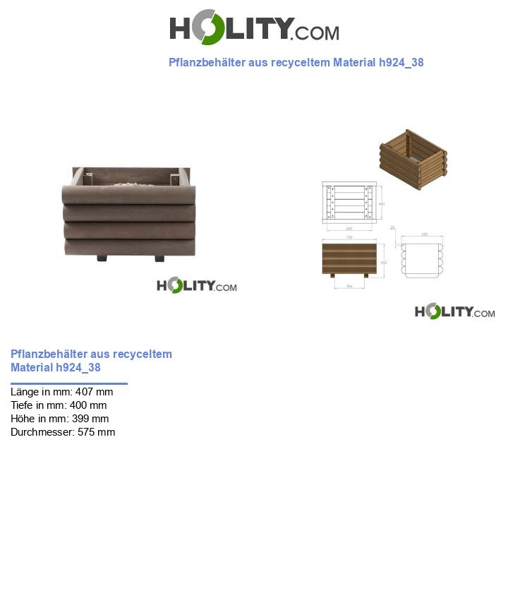 Pflanzbehälter aus recyceltem Material h924_38