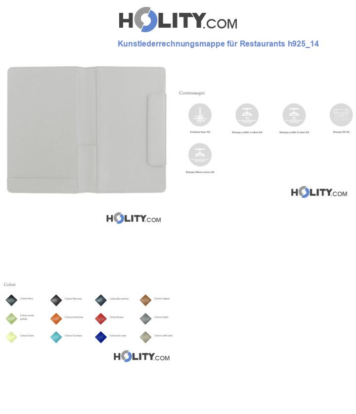Kunstlederrechnungsmappe für Restaurants h925_14