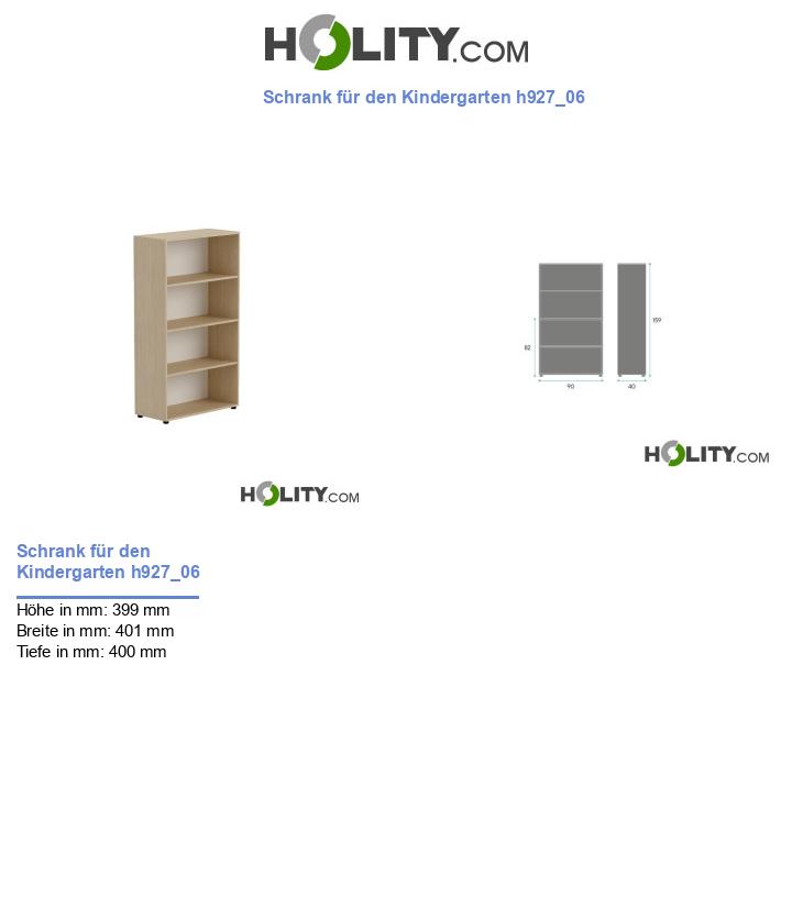 Schrank für den Kindergarten h927_06