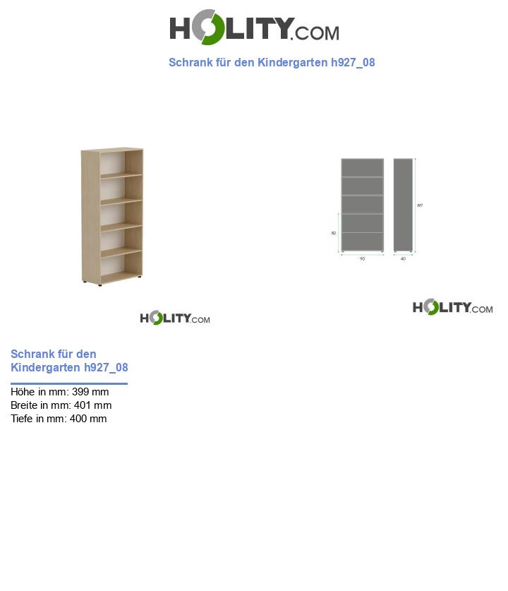 Schrank für den Kindergarten h927_08