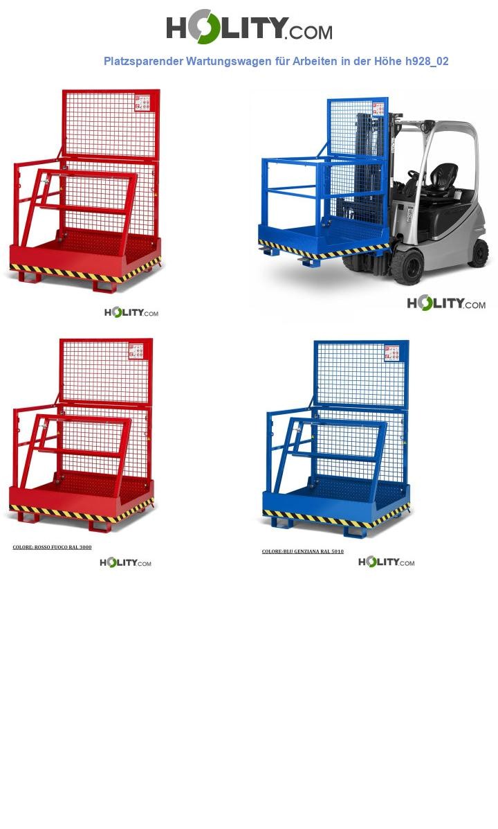 Platzsparender Wartungswagen für Arbeiten in der Höhe h928_02