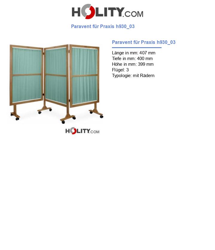 Paravent für Praxis h930_03