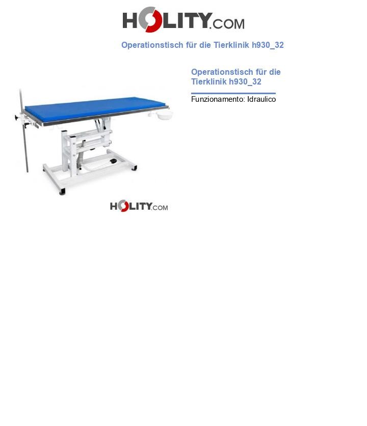 Operationstisch für die Tierklinik h930_32