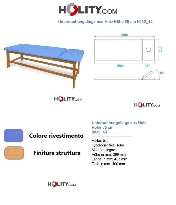 Untersuchungsliege aus Holz Höhe 55 cm h930_44