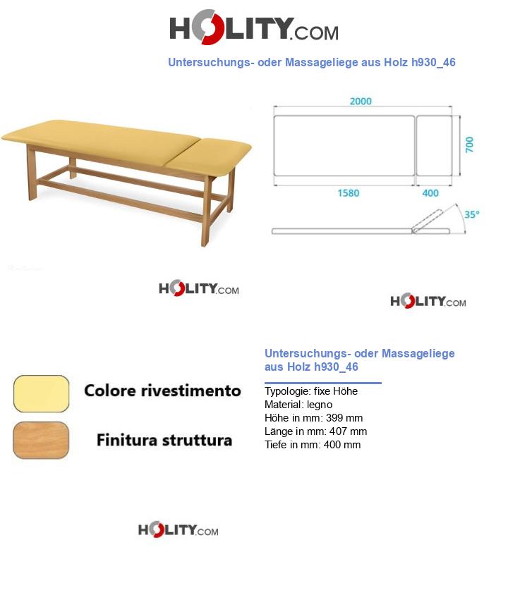 Untersuchungs- oder Massageliege aus Holz h930_46