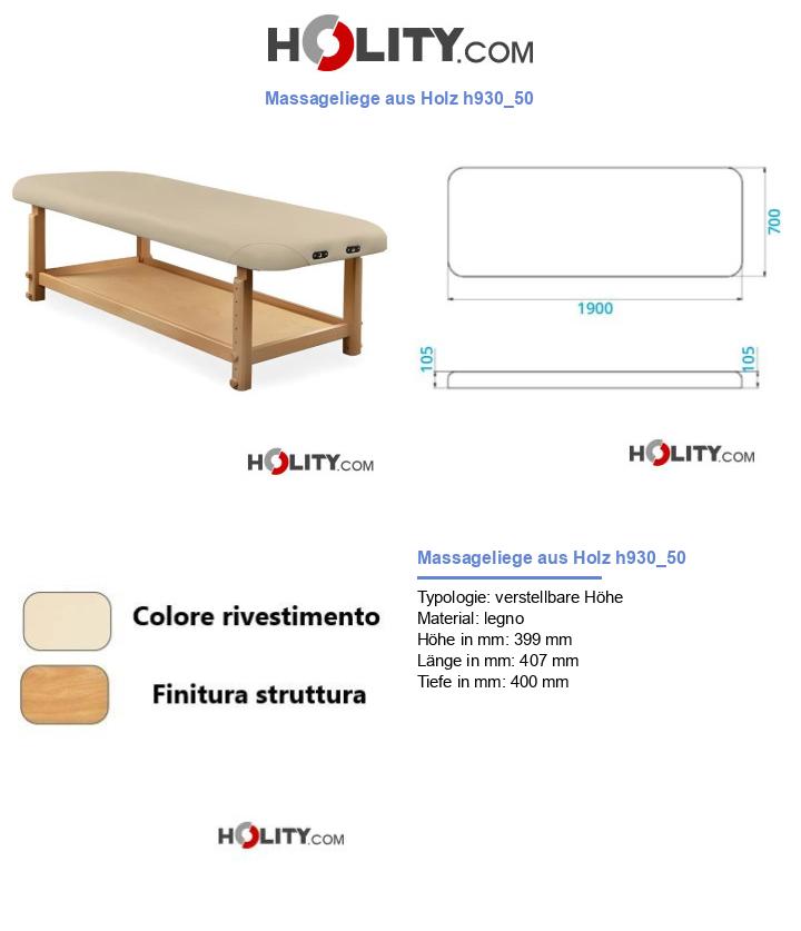 Massageliege aus Holz h930_50
