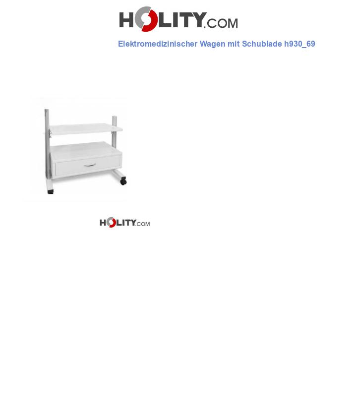 Elektromedizinischer Wagen mit Schublade h930_69