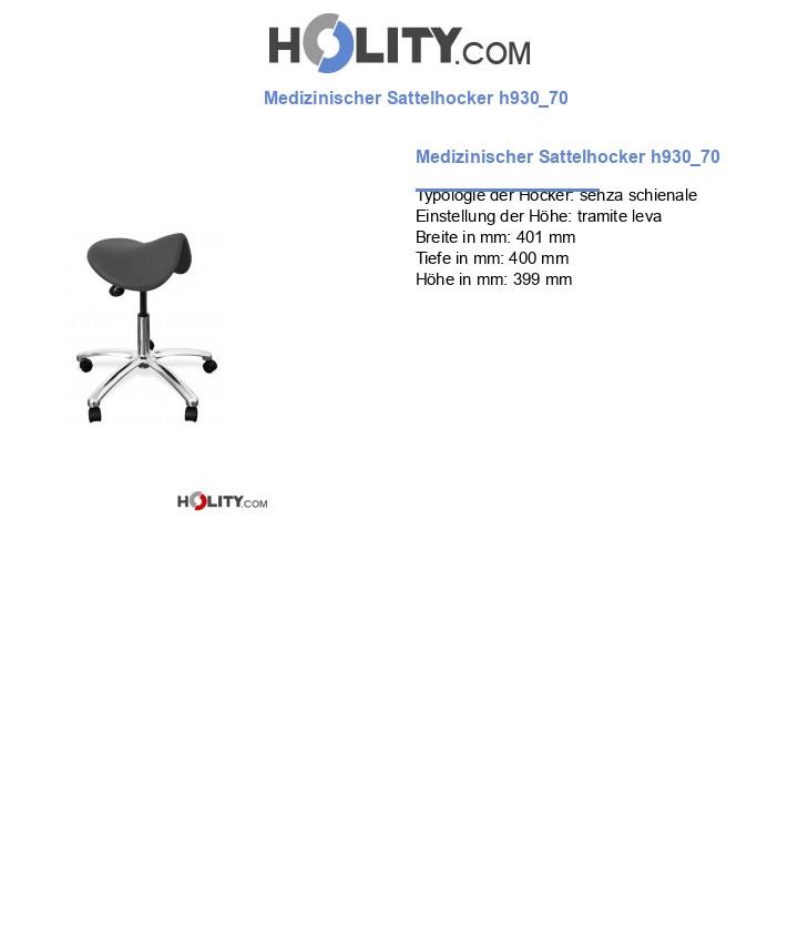Medizinischer Sattelhocker h930_70