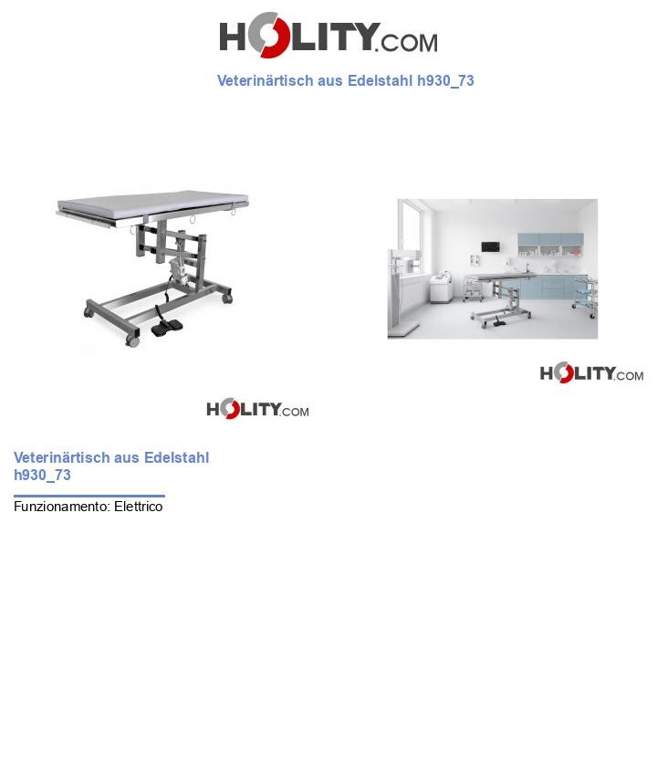 Veterinärtisch aus Edelstahl h930_73