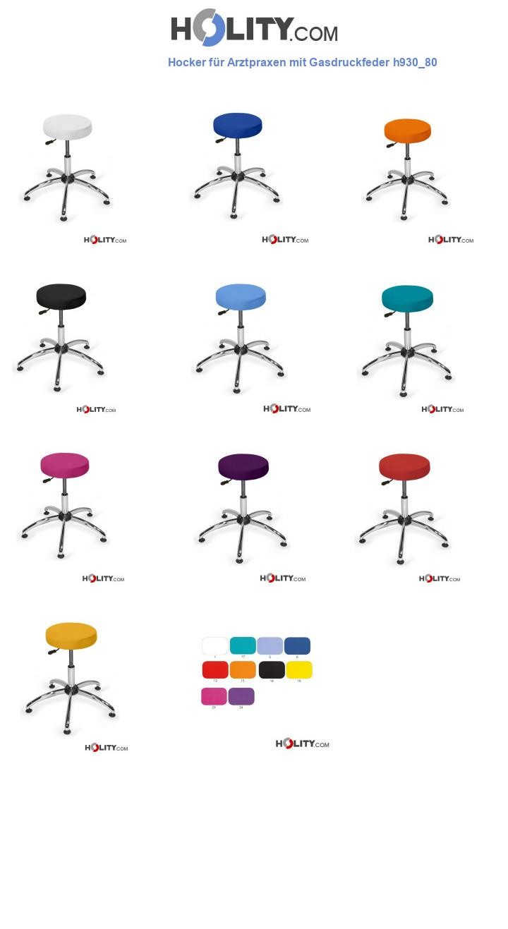 Hocker für Arztpraxen mit Gasdruckfeder h930_80