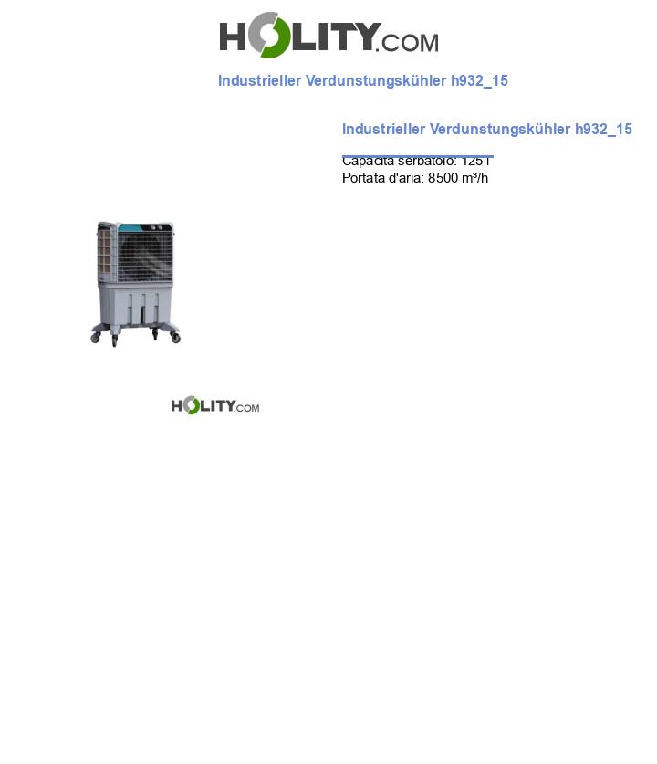 Industrieller Verdunstungskühler h932_15
