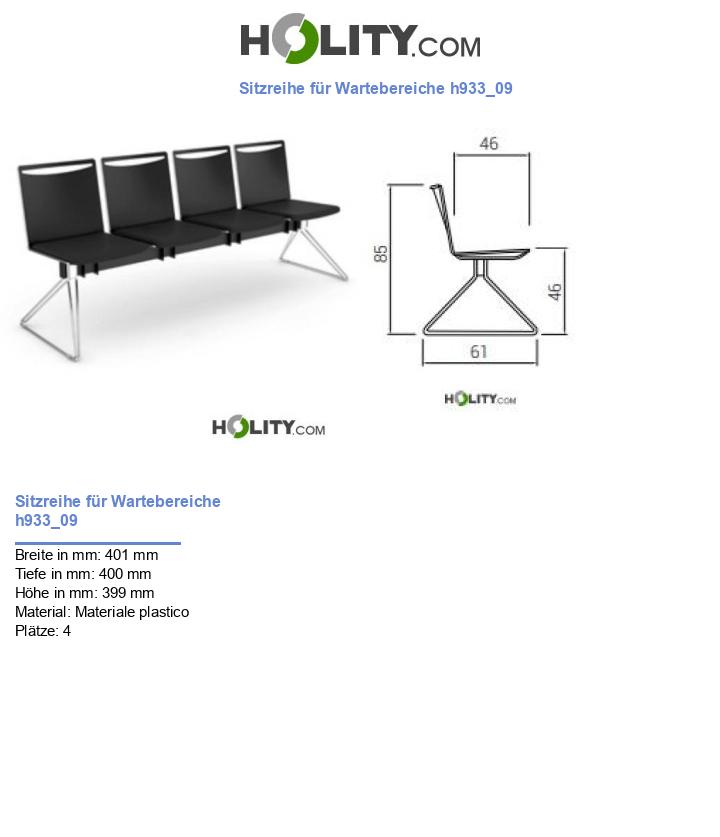 Sitzreihe für Wartebereiche h933_09