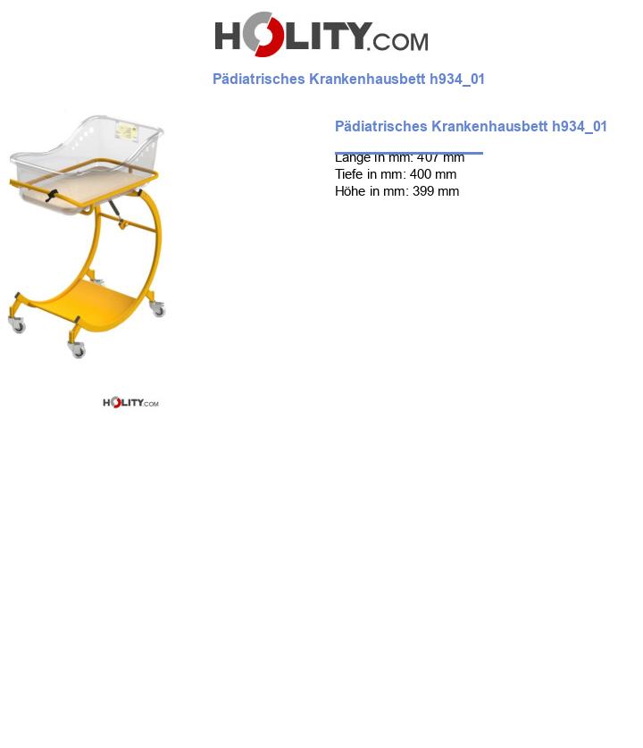 Pädiatrisches Krankenhausbett h934_01