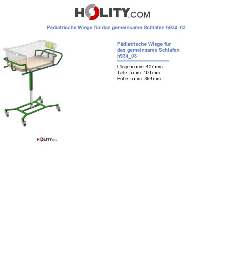 Pädiatrische Wiege für das gemeinsame Schlafen h934_03