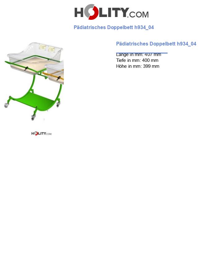 Pädiatrisches Doppelbett h934_04