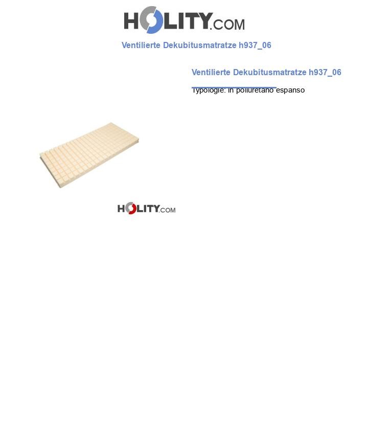 Ventilierte Dekubitusmatratze h937_06