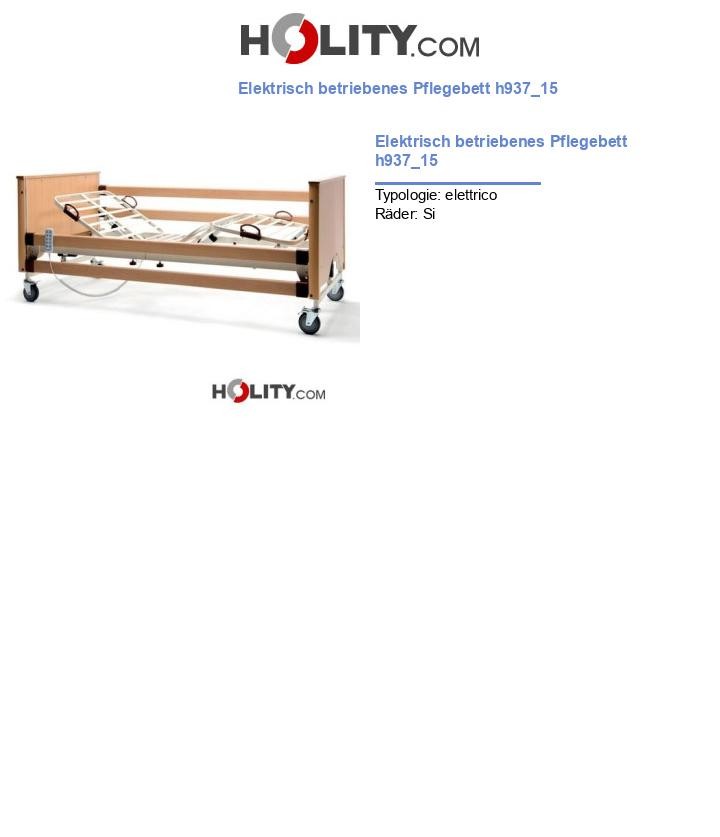 Elektrisch betriebenes Pflegebett h937_15