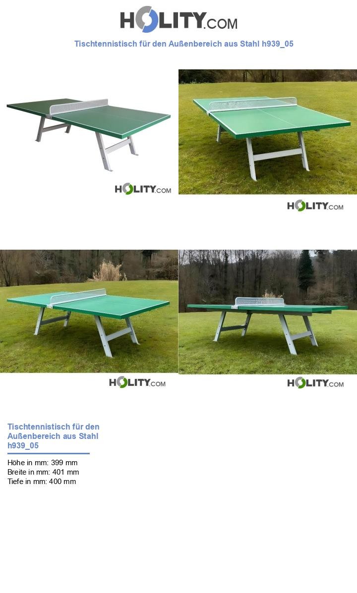 Tischtennistisch für den Außenbereich aus Stahl h939_05