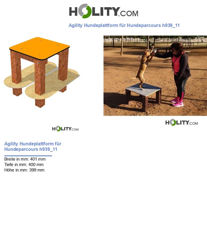 Agility Hundeplattform für Hundeparcours h939_11