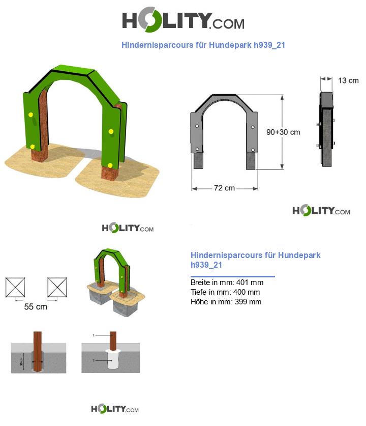 Hindernisparcours für Hundepark h939_21