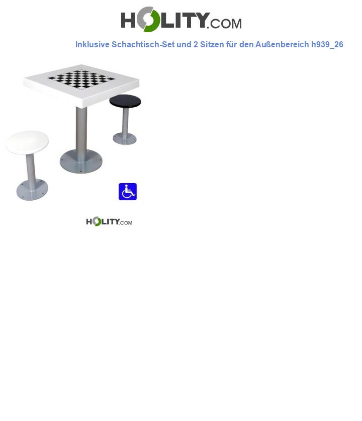 Inklusive Schachtisch-Set und 2 Sitzen für den Außenbereich h939_26