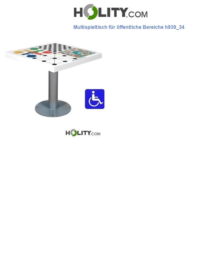 Multispieltisch für öffentliche Bereiche h939_34