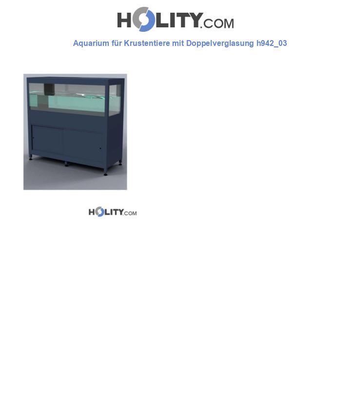 Aquarium für Krustentiere mit Doppelverglasung h942_03