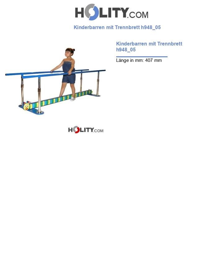 Kinderbarren mit Trennbrett h948_05