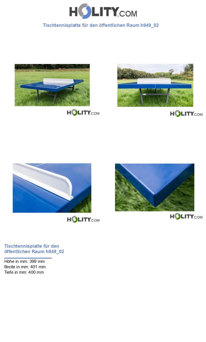 Tischtennisplatte für den öffentlichen Raum h949_02