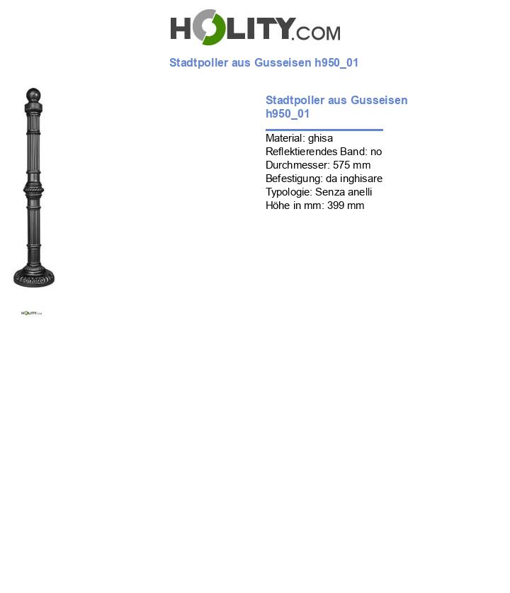 Stadtpoller aus Gusseisen h950_01